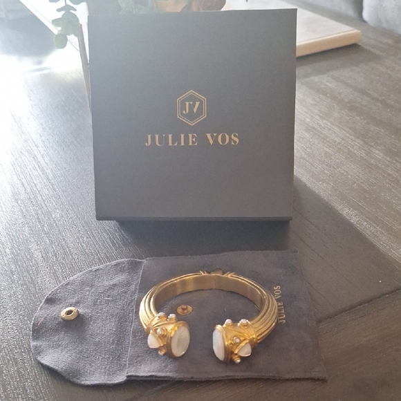 Julie Vos Jewelry - Julie Vos Gold Bracelet with White Accents